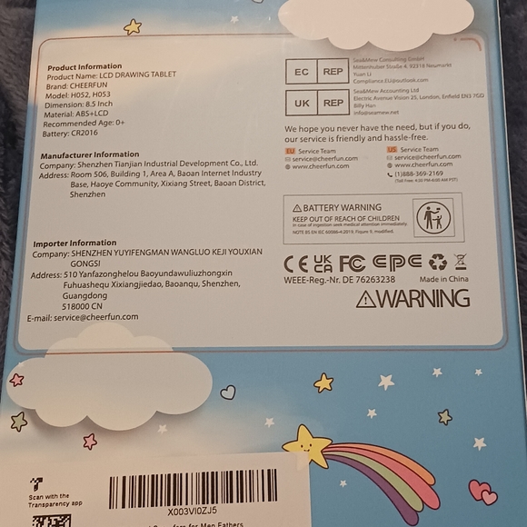 NWT! CHEERFUN 8.5" Kids Tablet - Picture 5 of 14